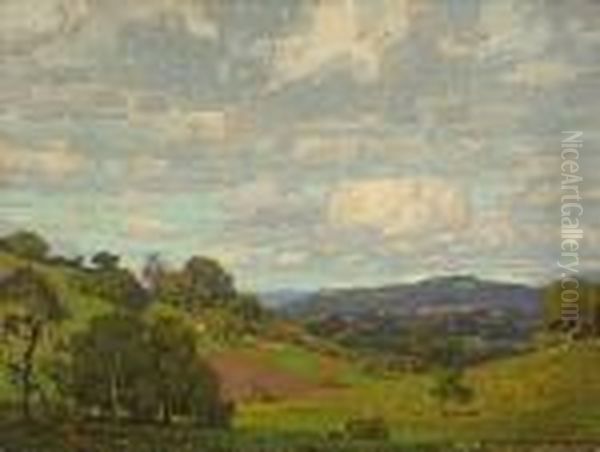 California Landscape Oil Painting by William Wendt