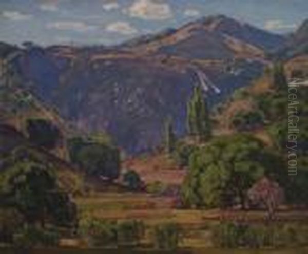 The Light Of Another Day Oil Painting by William Wendt