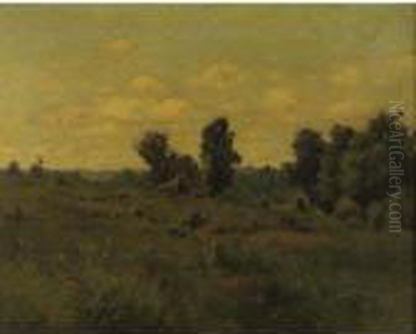 The Glow Of Late Afternoon Oil Painting by William Wendt