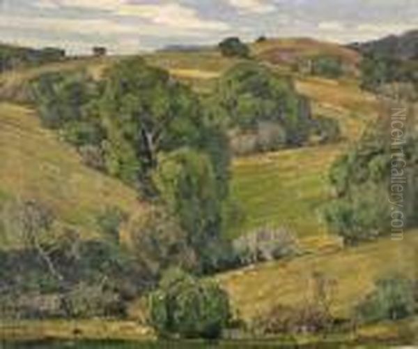 Summer Hills Oil Painting by William Wendt