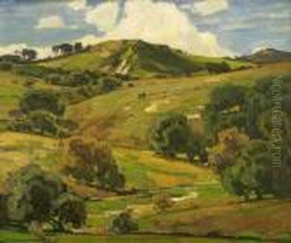 Covina Hills Oil Painting by William Wendt