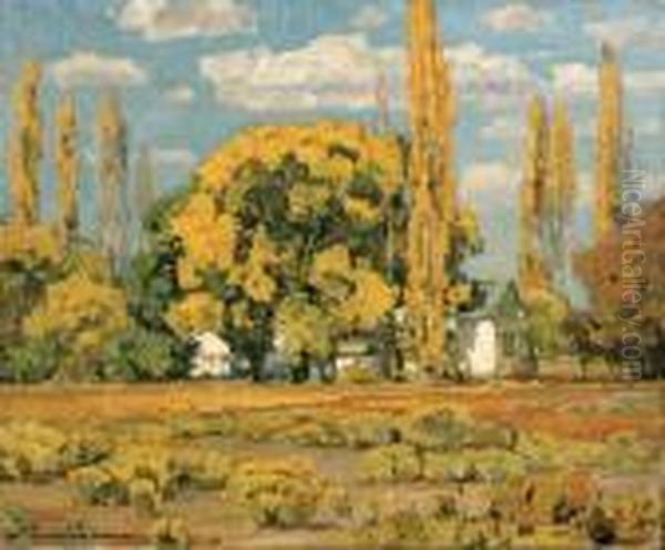 Autumn Oil Painting by William Wendt