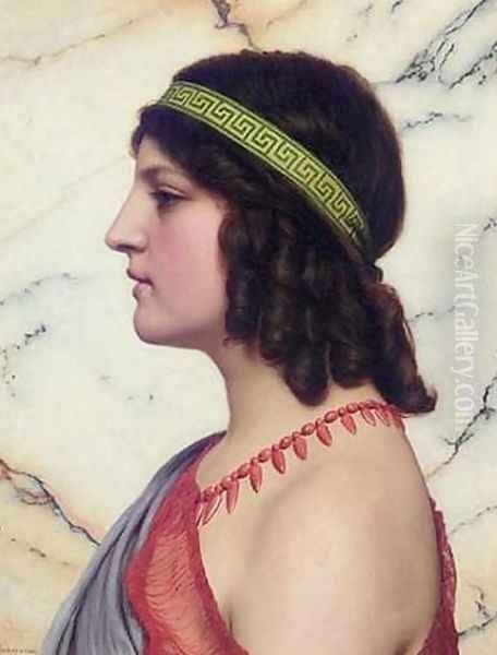 Praxilla Oil Painting by John William Godward