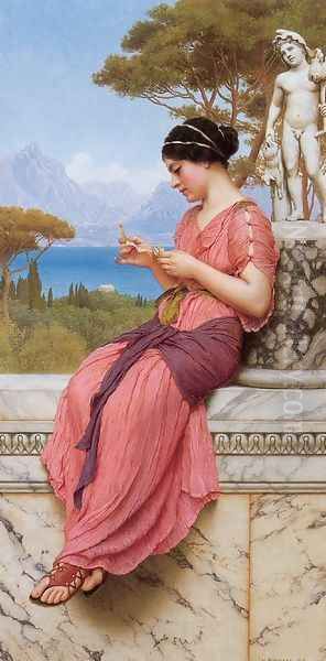 Le Billet Doux Oil Painting by John William Godward