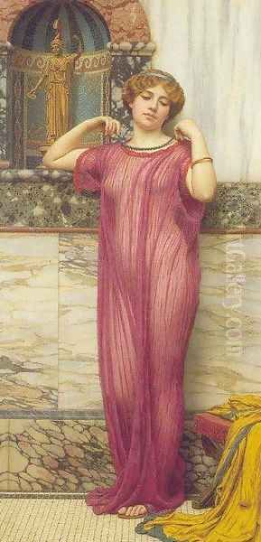 The Necklace Oil Painting by John William Godward