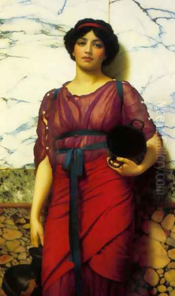 Grecian Idyll 2 Oil Painting by John William Godward