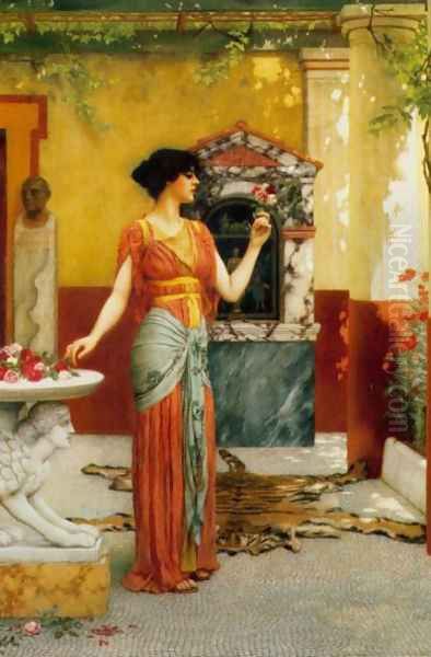 The Bouquet 2 Oil Painting by John William Godward