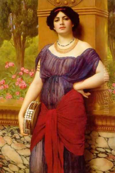 Tympanistria 2 Oil Painting by John William Godward