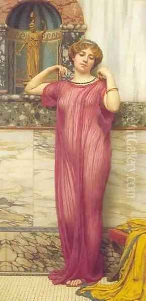 The Mirror 1899 Oil Painting by John William Godward