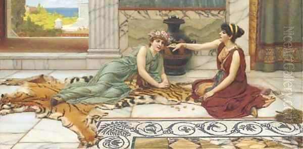 Knuckle bones by John William Godward