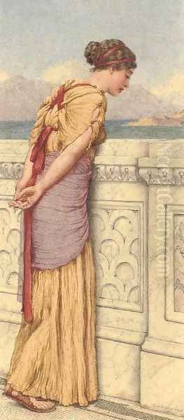 Tender Thoughts 2 Oil Painting by John William Godward