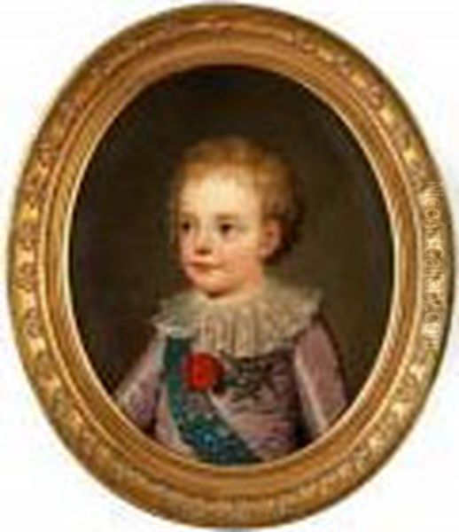 Kronprins, Le Dauphin, Louis-joseph-xavier-francois Av Frankrike Oil Painting by Adolf Ulrik Wertmuller