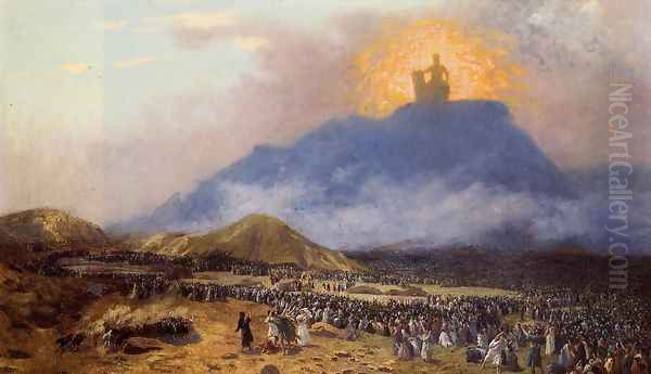 Moses on Mount Sinai Oil Painting by Jean-Leon Gerome