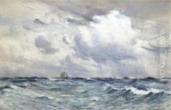 Clipper At Sea Oil Painting by David West