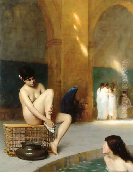 Femme nue (Nude Woman) Oil Painting by Jean-Leon Gerome