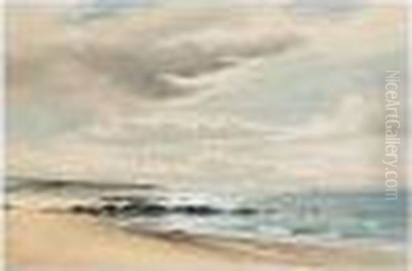 The Beach Oil Painting by David West