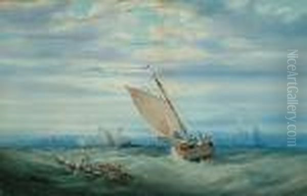 Running Back To Port Oil Painting by Edgar E. West