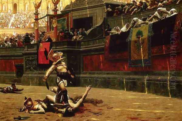 Pollice Verso (Thumbs Down) Oil Painting by Jean-Leon Gerome