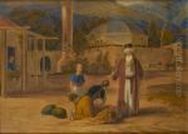 The Blessing Oil Painting by William Westall