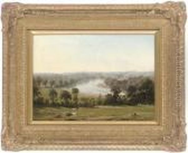 The Thames From Richmond Hill Oil Painting by William Westall