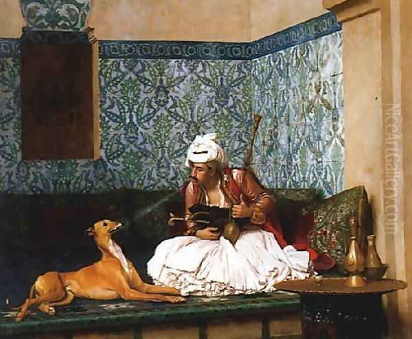 A Joke Oil Painting by Jean-Leon Gerome