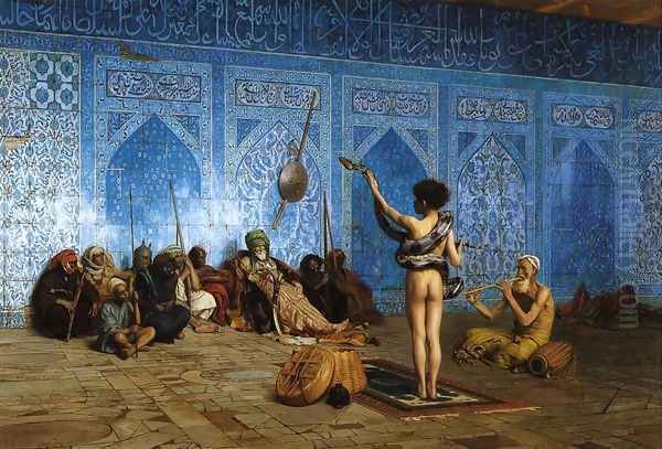 Snake Charmer Oil Painting by Jean-Leon Gerome