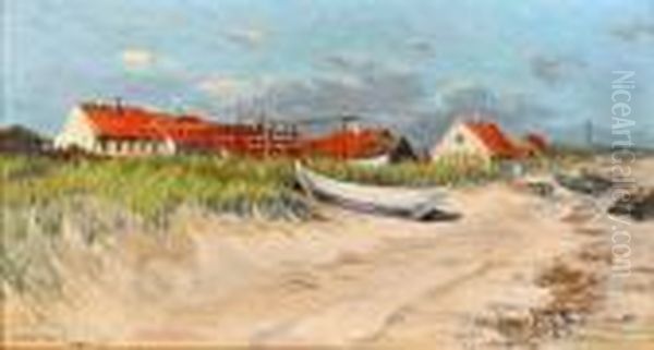 Strandlandskap - Skagen Oil Painting by Ingeborg Westfelt-Eggertz