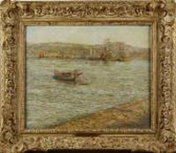 Hamnen I San Remo Oil Painting by William Westley Manning