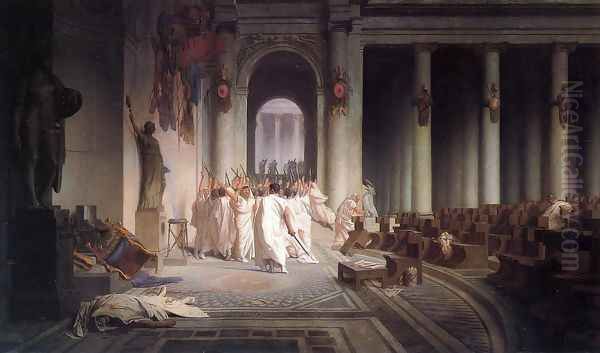 The Death of Caesar Oil Painting by Jean-Leon Gerome