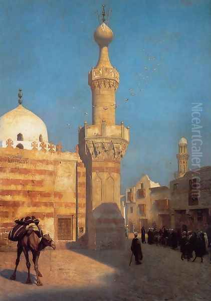 A View of Cairo Oil Painting by Jean-Leon Gerome