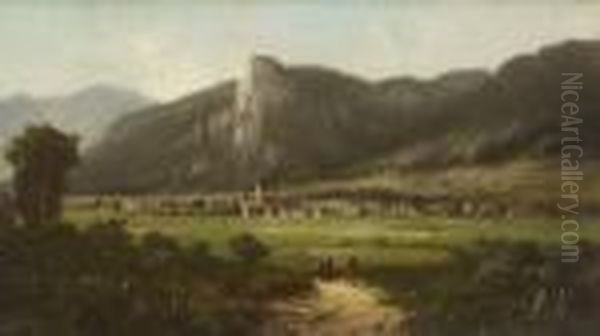 Oberammergau. Oil Painting by Willibald Wex