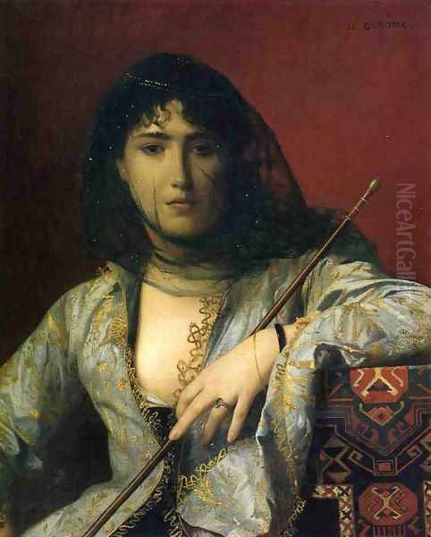 Veiled Circassian Lady Oil Painting by Jean-Leon Gerome