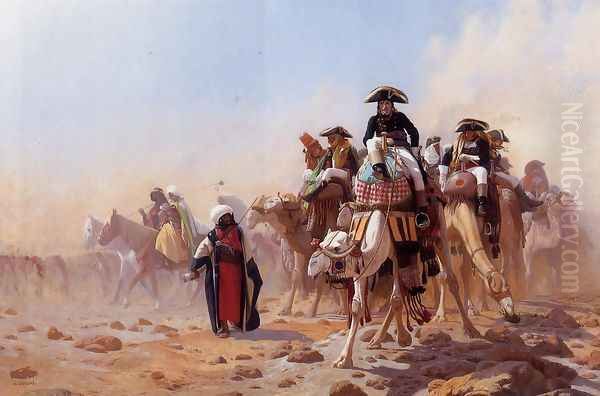 Napoleon and His General Staff Oil Painting by Jean-Leon Gerome