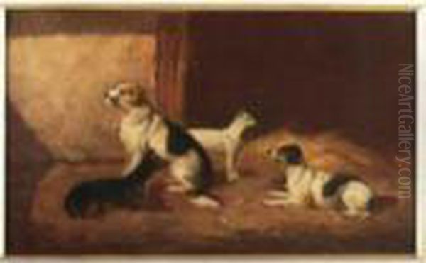 Stable Companions Oil Painting by James Thomas Wheeler