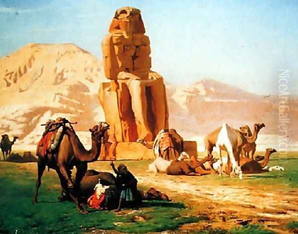 Memnon And Sesostris Oil Painting by Jean-Leon Gerome