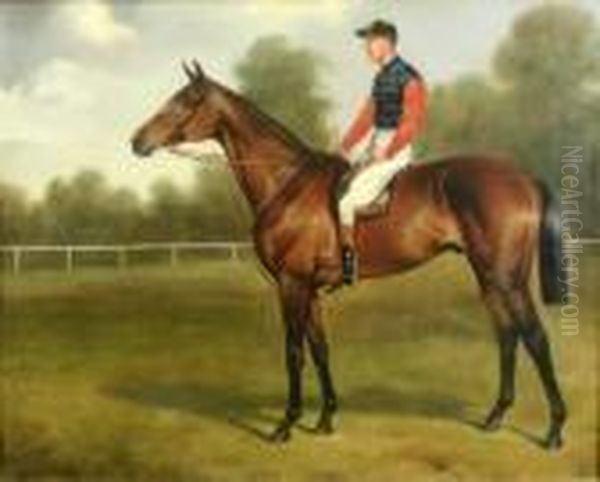 Persimmon With Jockey Up Oil Painting by John Arnold Wheeler