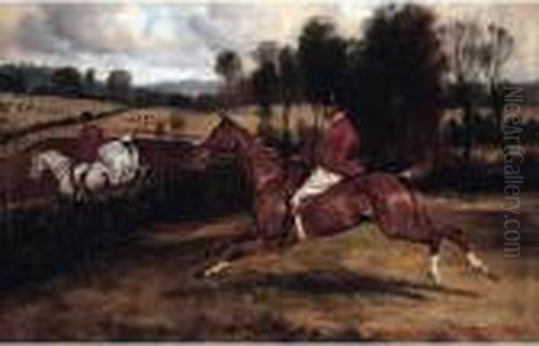 The Chase Oil Painting by John Arnold Wheeler