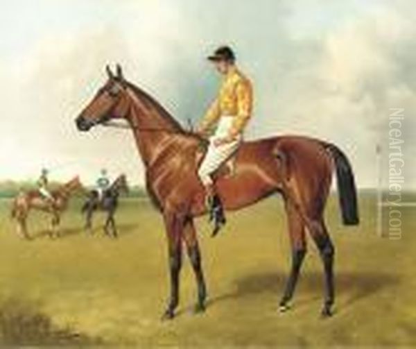 Ormonde, A Bay Racehorse, With Fred Archer Up Oil Painting by Of John Alfred Wheeler