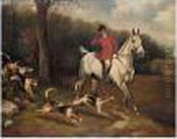 Huntsman And Hounds by Of John Alfred Wheeler