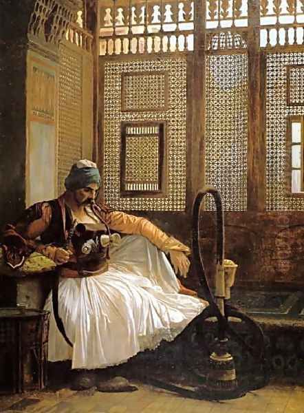 Arnaut Smoking Oil Painting by Jean-Leon Gerome