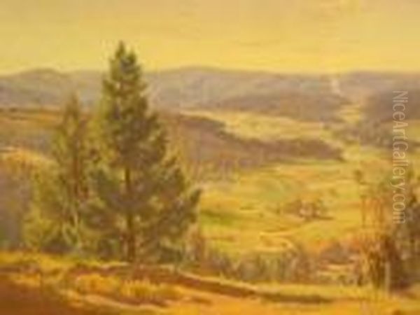 Picadilly Valley Oil Painting by George Whinnen