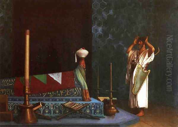 The Sorrow of Akhbar Oil Painting by Jean-Leon Gerome