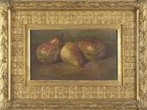 Still Life Withpears. Oil Painting by George William Whitaker