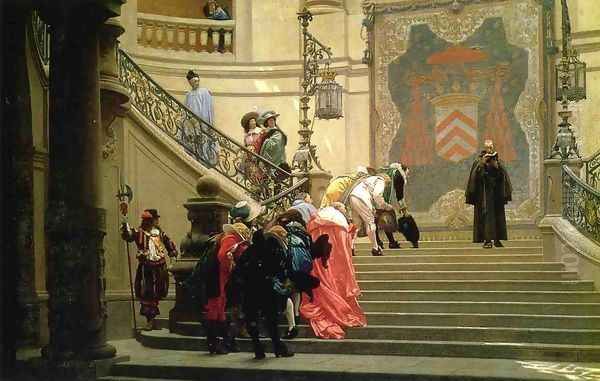 The Grey Cardinal Oil Painting by Jean-Leon Gerome