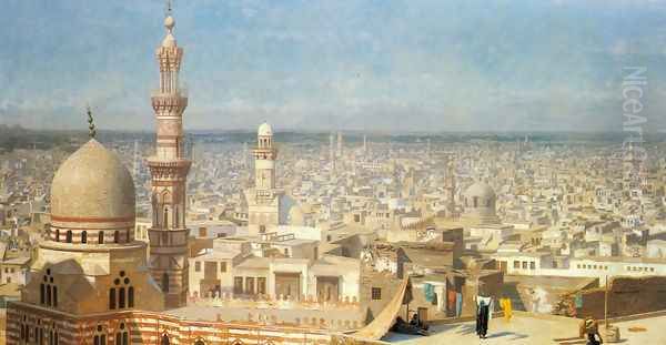 View Of Cairo Oil Painting by Jean-Leon Gerome