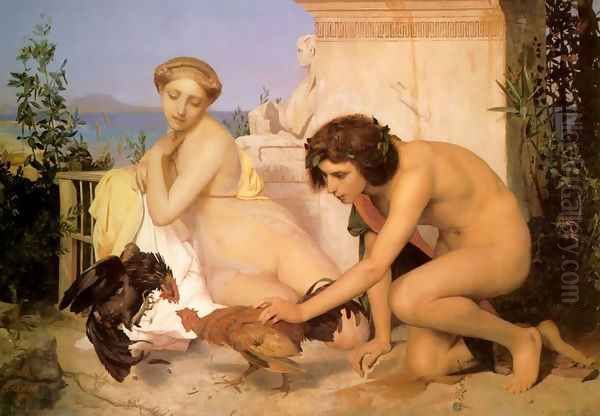 The Cock Fight Oil Painting by Jean-Leon Gerome