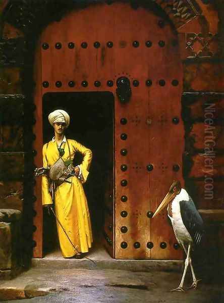 The Marabou Oil Painting by Jean-Leon Gerome