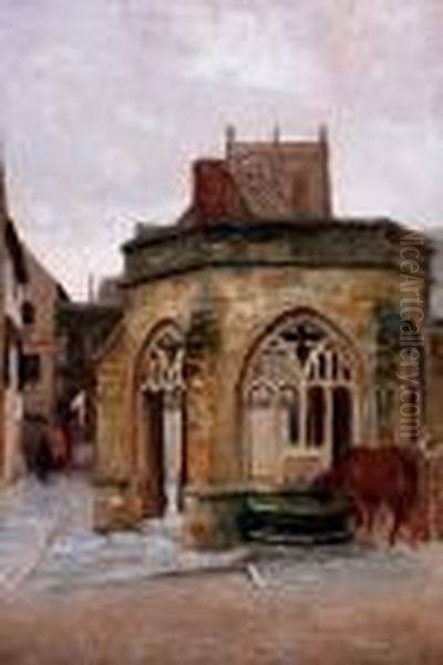 'the Monks' Conduit, Sherborne' Oil Painting by Frederick William N. Whitehead