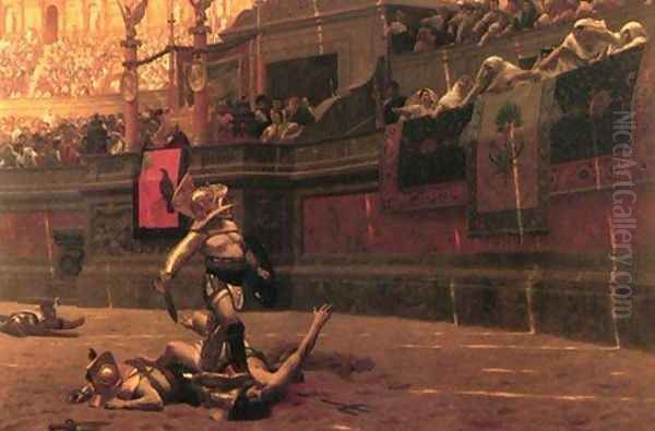 Gladiators Oil Painting by Jean-Leon Gerome