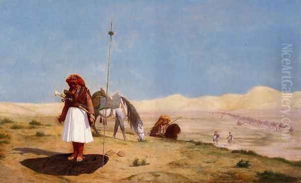 Prayer in the Desert Oil Painting by Jean-Leon Gerome